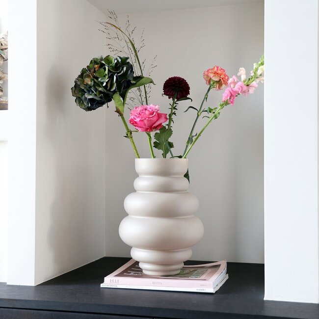 Vase The World Maputo vase – matte ivory