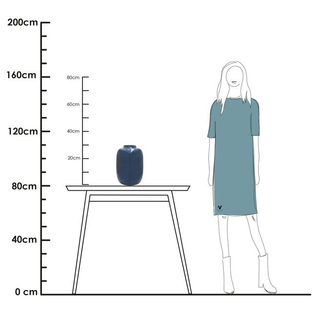 Vase The World Artic vase – dark blue-grey