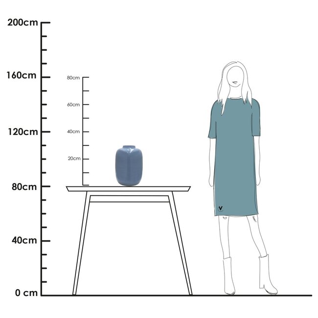 Vase The World Artic vase – light blue-grey