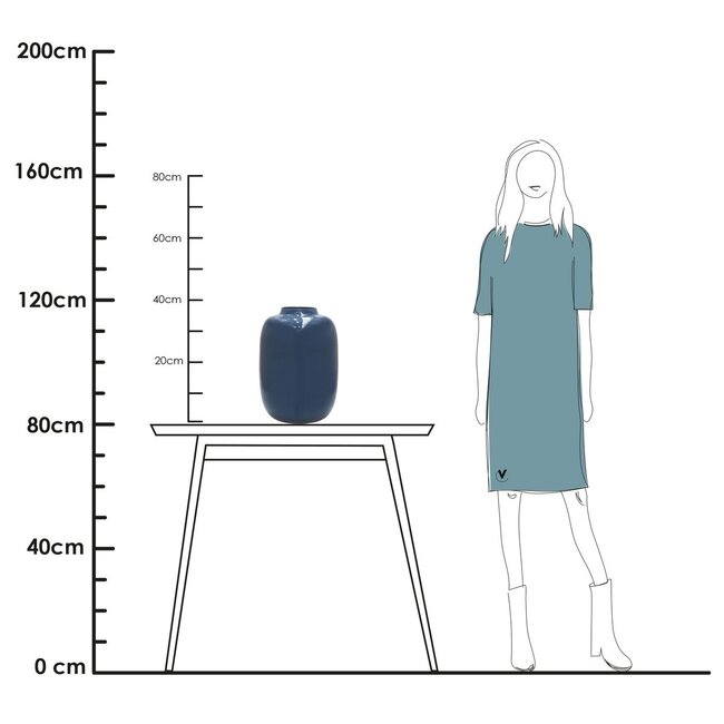 Vase The World Artic vase – dark blue-grey