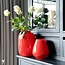 Vase The World Tasman S vase – bright red – Ø18 × H20 cm
