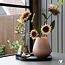 Vase The World Tasman S vase – matte sand – Ø18 × H20 cm