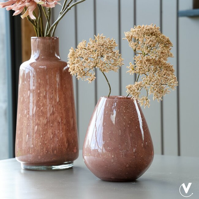 Vase The World Tasman S Elite vase – brown – Ø18 × H20 cm