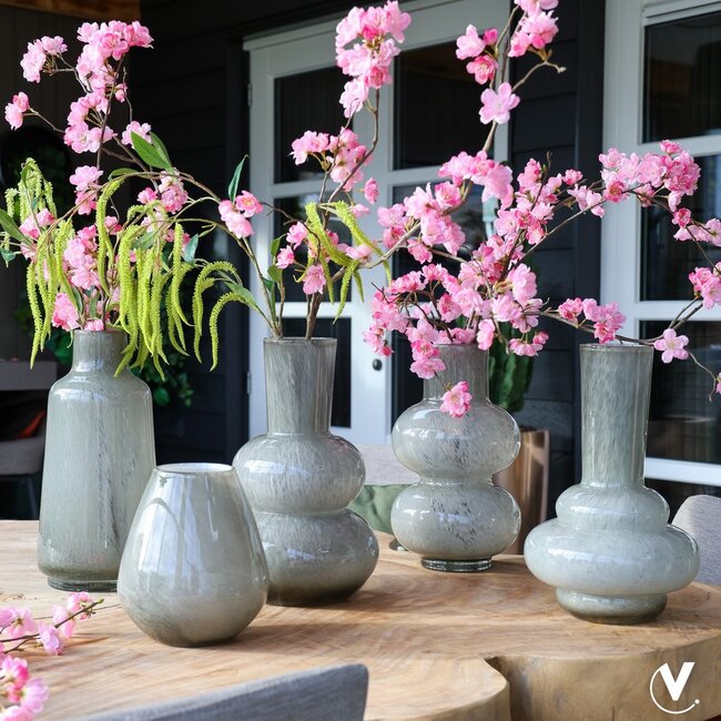 Vase The World Lindi Elite vase – grey – Ø22 × H36 cm
