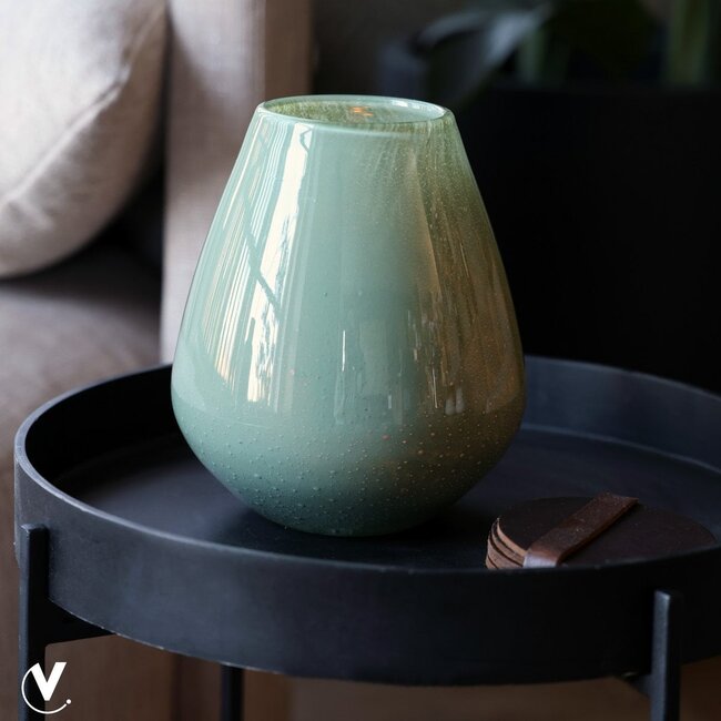 Vase The World Tasman S Elite vase – green – Ø18 × H20 cm