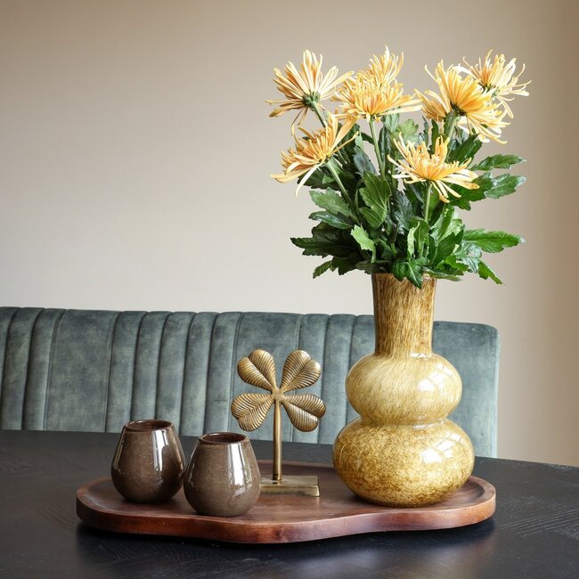 Vase The World Lindi Elite vase – beige marble effect – Ø22 × H36 cm