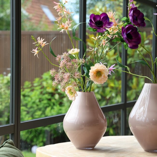 Vase The World Lesse vase – metallic pastel pink