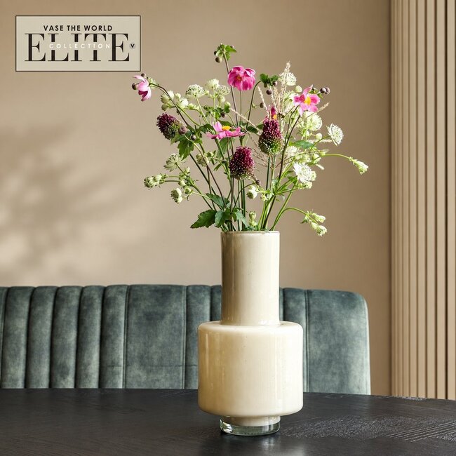 Vase The World Volta Elite vase – beige – Ø19 × H36 cm