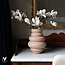 Maputo glass vase – matte sand – S or M