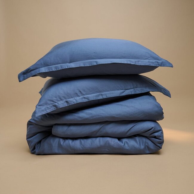 Coco & Cici TENCEL™ Twill dekbedovertrek – Donkerblauw