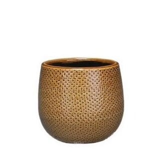 Koning Bamboe Pot Gabriel rund ocker D14