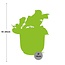 Epipremnum Pinnatum Aureum in ELHO Vibes Fold pink houseplant 20 cm pot size 12 cm