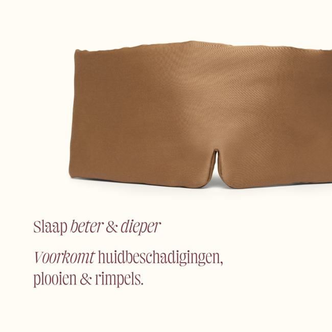 Bamboo sleep mask hazel brown - Coco & Cici