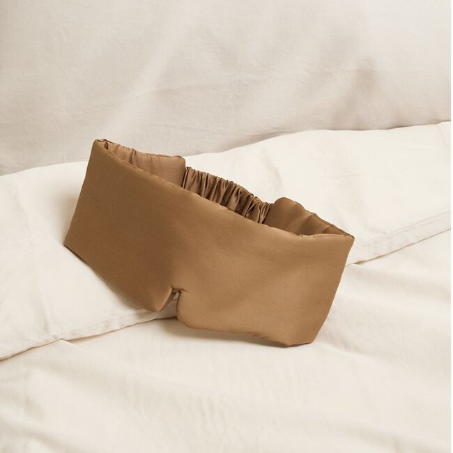 Bamboo sleep mask hazel brown - Coco & Cici