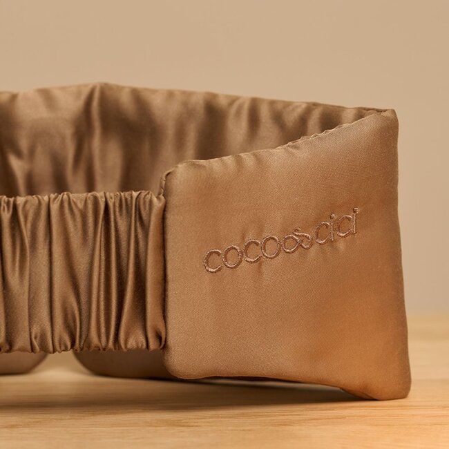 Bamboo sleep mask hazel brown - Coco & Cici
