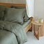 Bamboo pillowcase olive green 80 x 80 cm with border - Coco & Cici