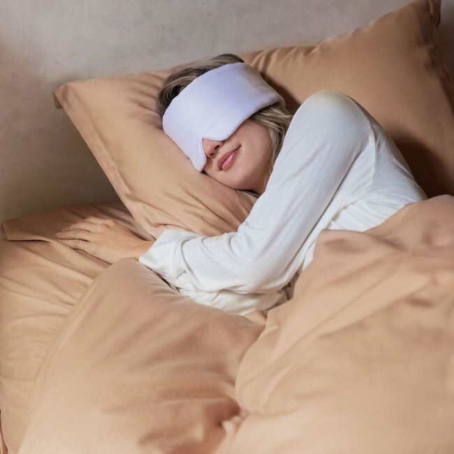 Bamboo sleep mask hazel brown - Coco & Cici