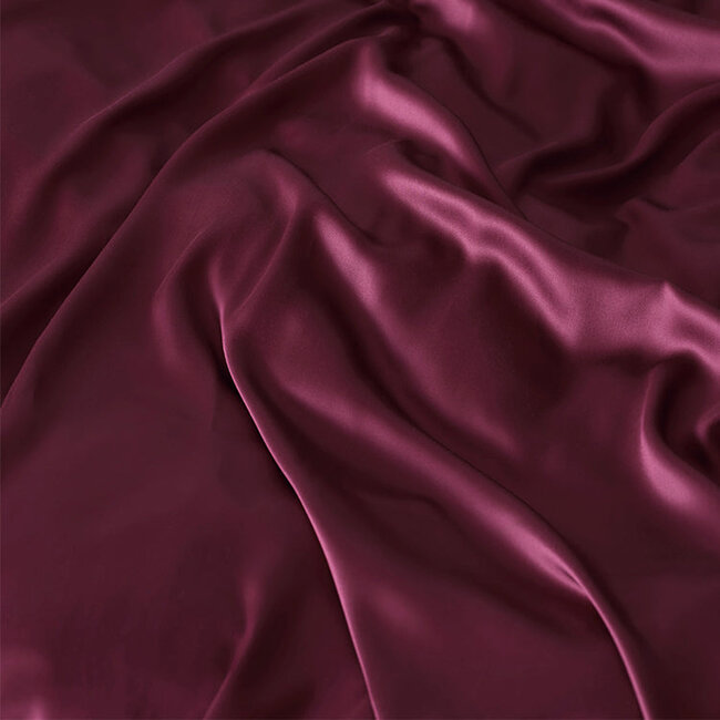 Bamboo pillowcase burgundy 60 x 70 cm without border - Coco & Cici