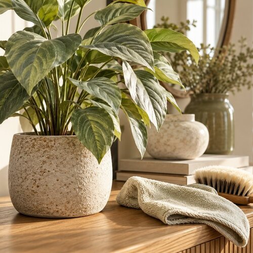 How to clean artificial plants without damaging them