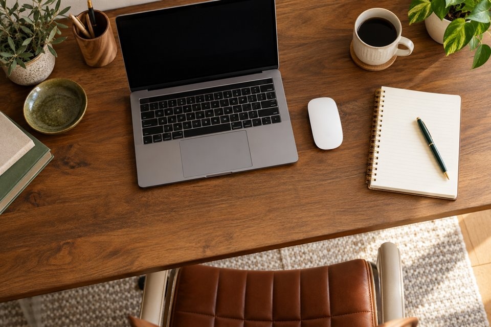 Choosing a compact desk: measure laptop and legroom — praktische interieurinspiratie