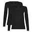 Bamboo Basics Bamboe shirts lange mouw dames Lara Long Fit 2 pack