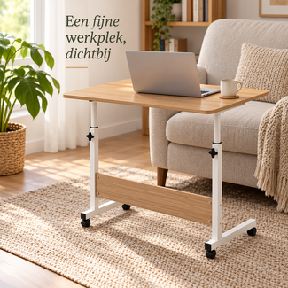 Ceruzo Laptop table - Mobile bed table - Adjustable in Height