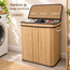 Ceruzo Laundry Basket with 3 Compartments - Laundry Sorter