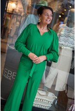 HEBBEZ TRAVEL | V-hals blouse - Groen