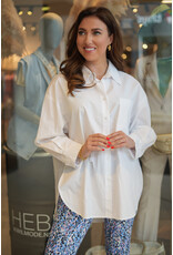 HEBBEZ Oversized blouse Isa - Wit