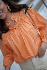 HEBBEZ Oversized blouse Sophie - Oranje