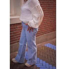HEBBEZ JEANS | Petite flared jeans - Blauw