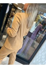 HEBBEZ Pantalon met bandplooi Eline - Camel