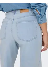 ONLY ONLY Madison wide high waist - Light blue bleached denim
