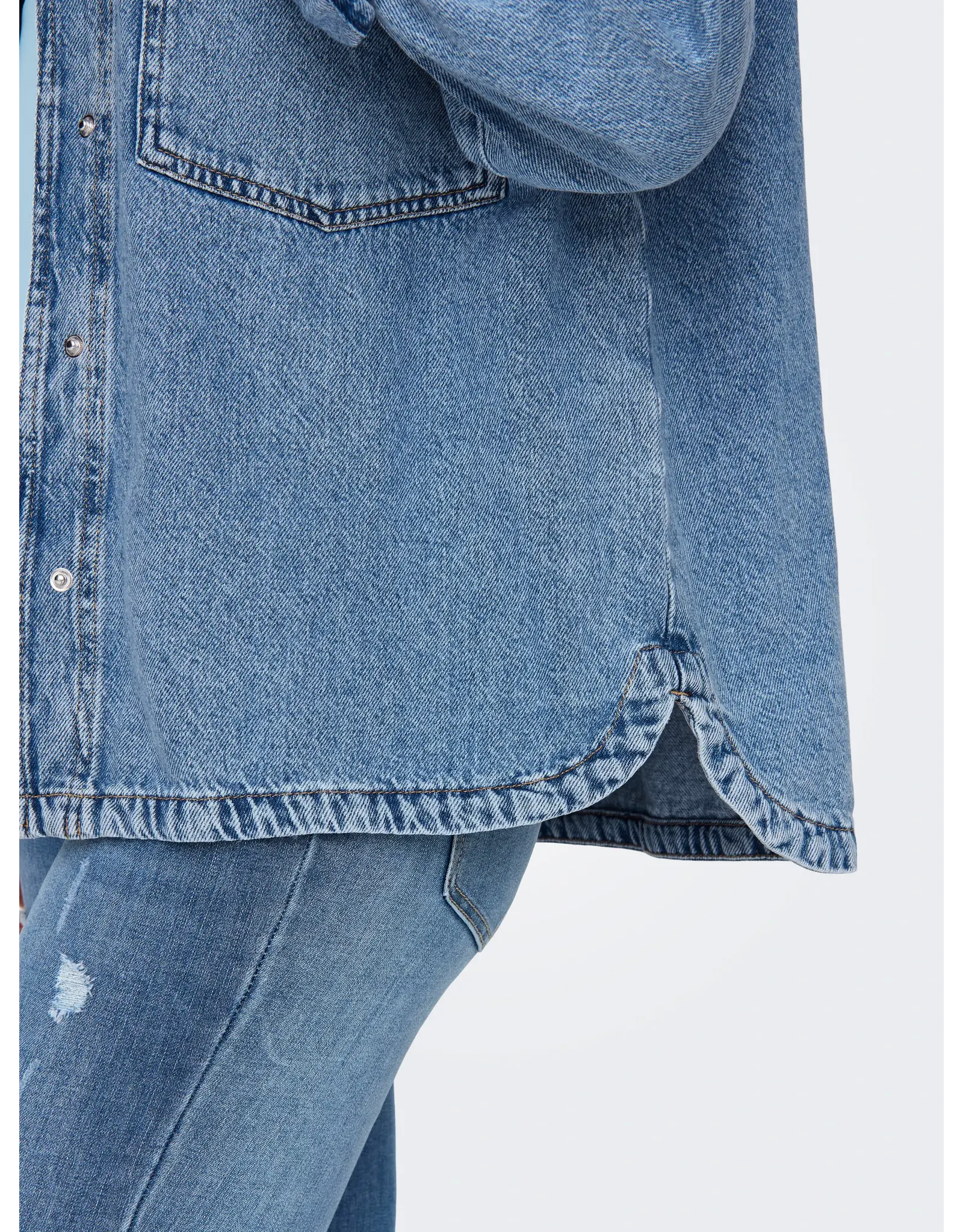 ONLY ONLY Emmie shirt denim - Light blue denim