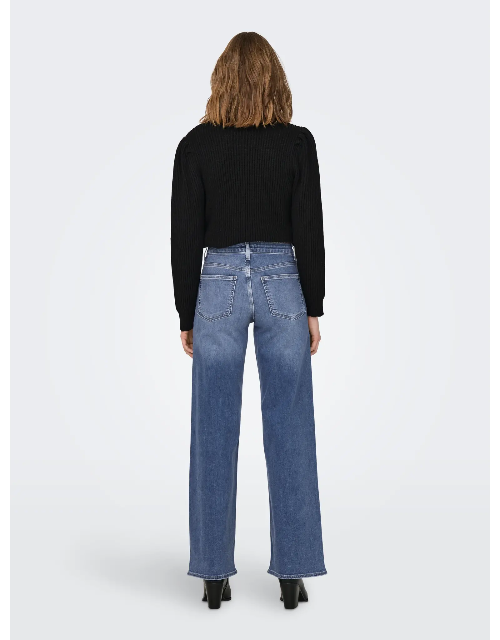 ONLY ONLY Madison blush high waist wide - Medium blue