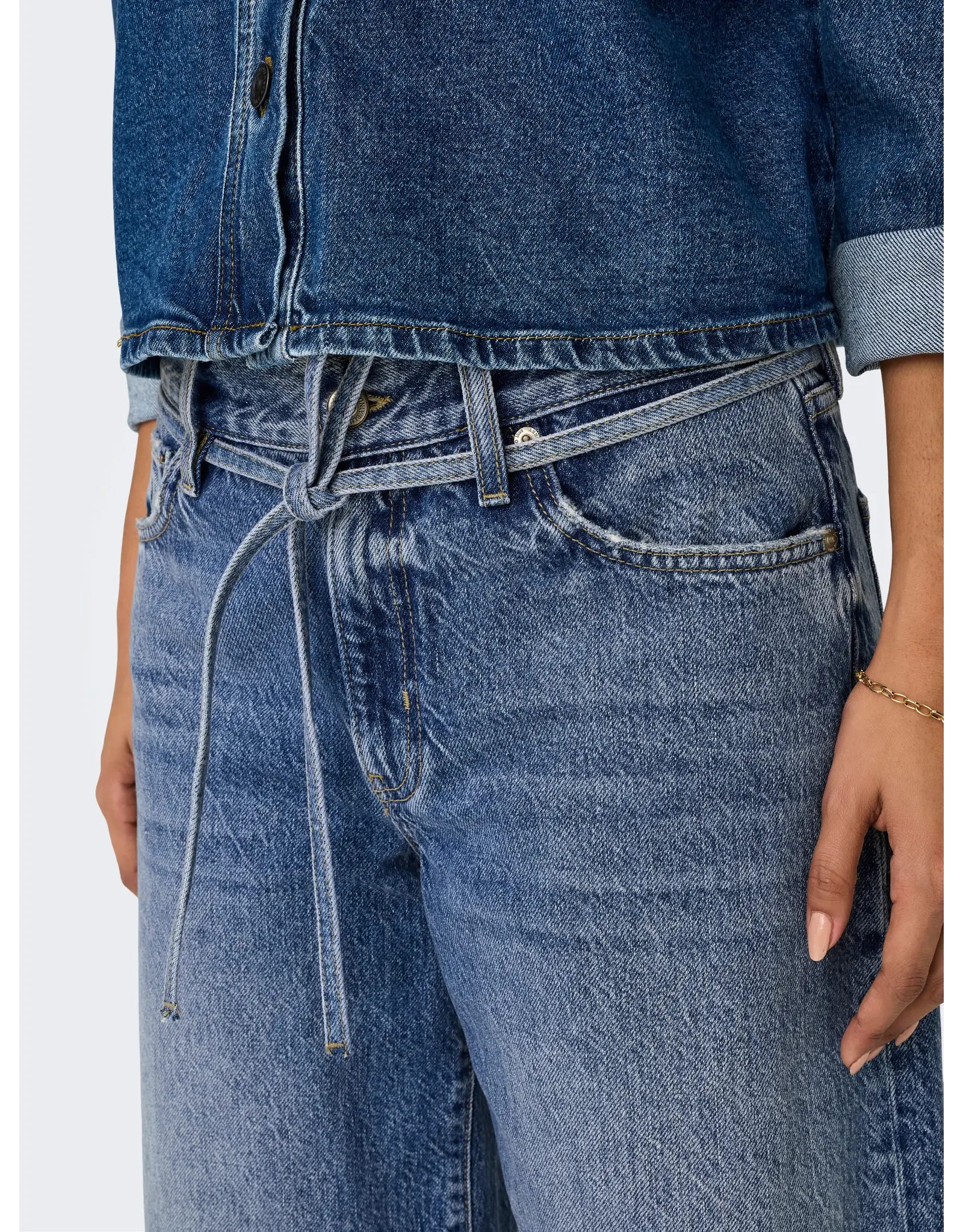 ONLY ONLY Gianna straight denim - Medium blue