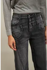 HEBBEZ TOXIK3 Steph jeans dubbele boord - Donkergrijs