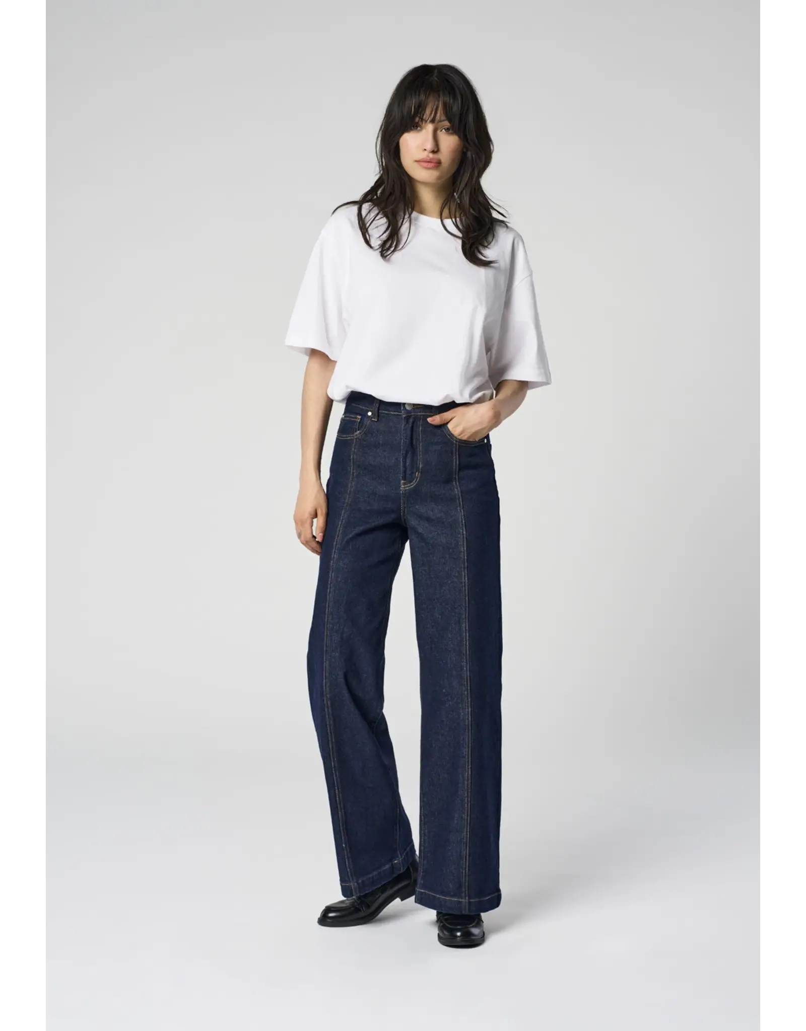 ONLY ONLY Hope extra hight waist wide leg - Dark blue