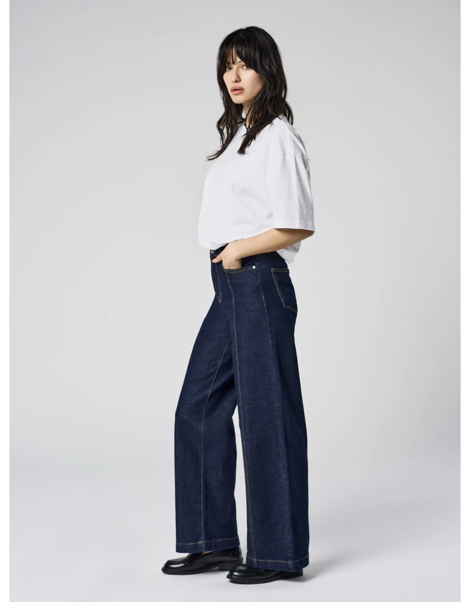 ONLY ONLY Hope extra hight waist wide leg - Dark blue