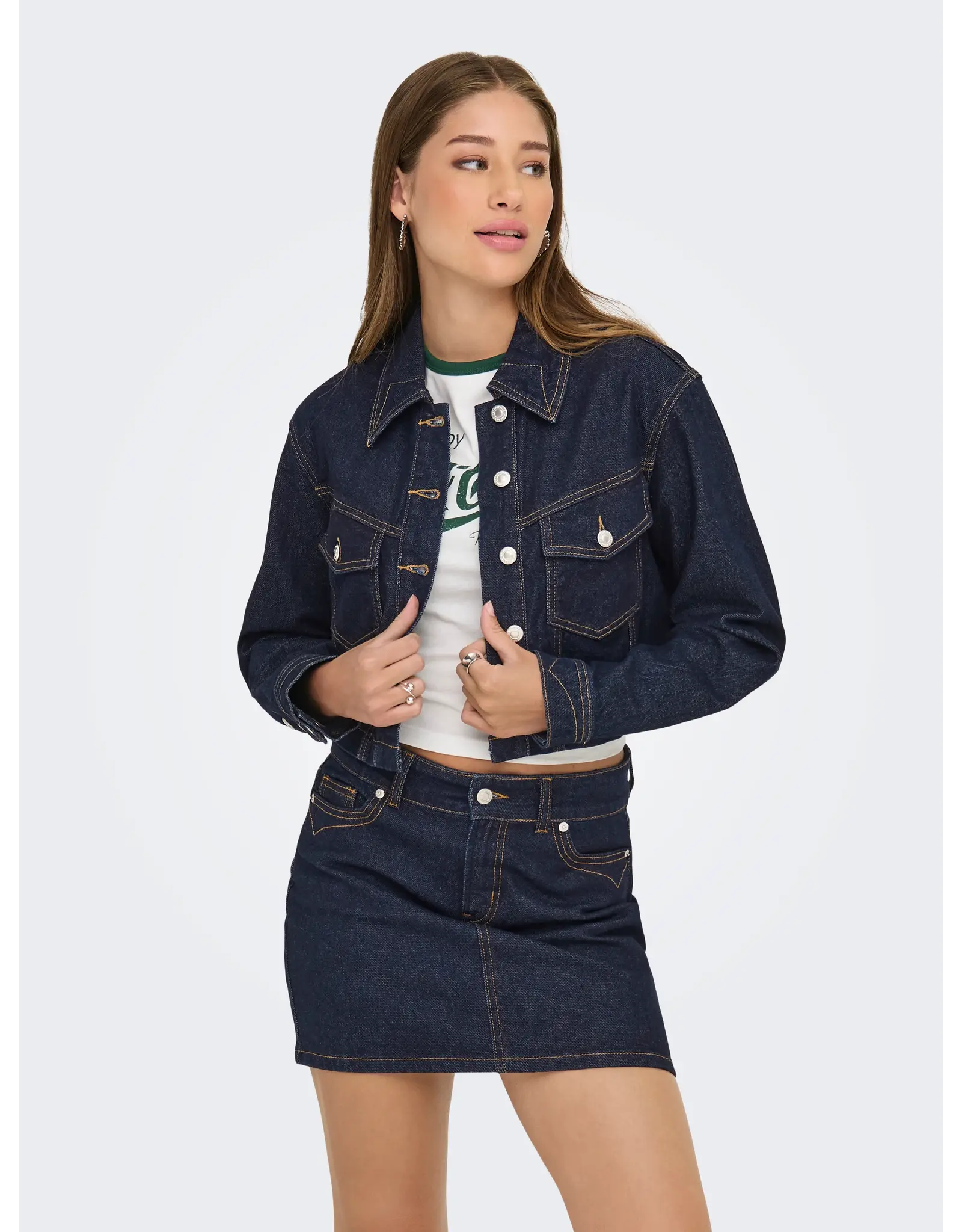 ONLY ONLY Heather denim jas - Dark blue