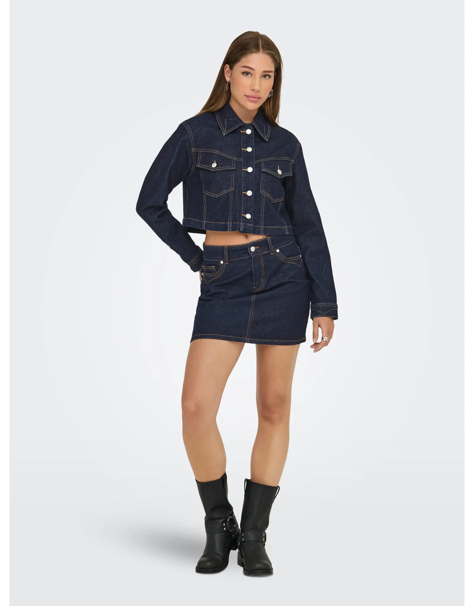 ONLY ONLY Heather denim jas - Dark blue