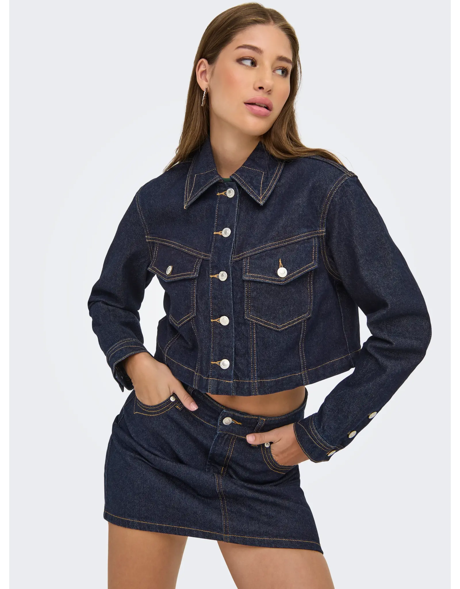 ONLY ONLY Heather denim jas - Dark blue