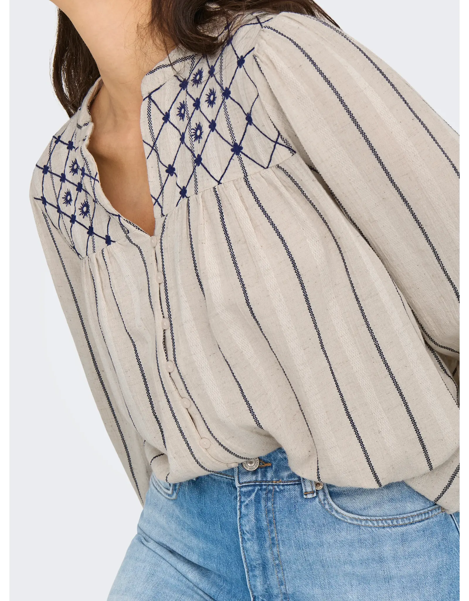 ONLY ONLY Eline blouse - Cement