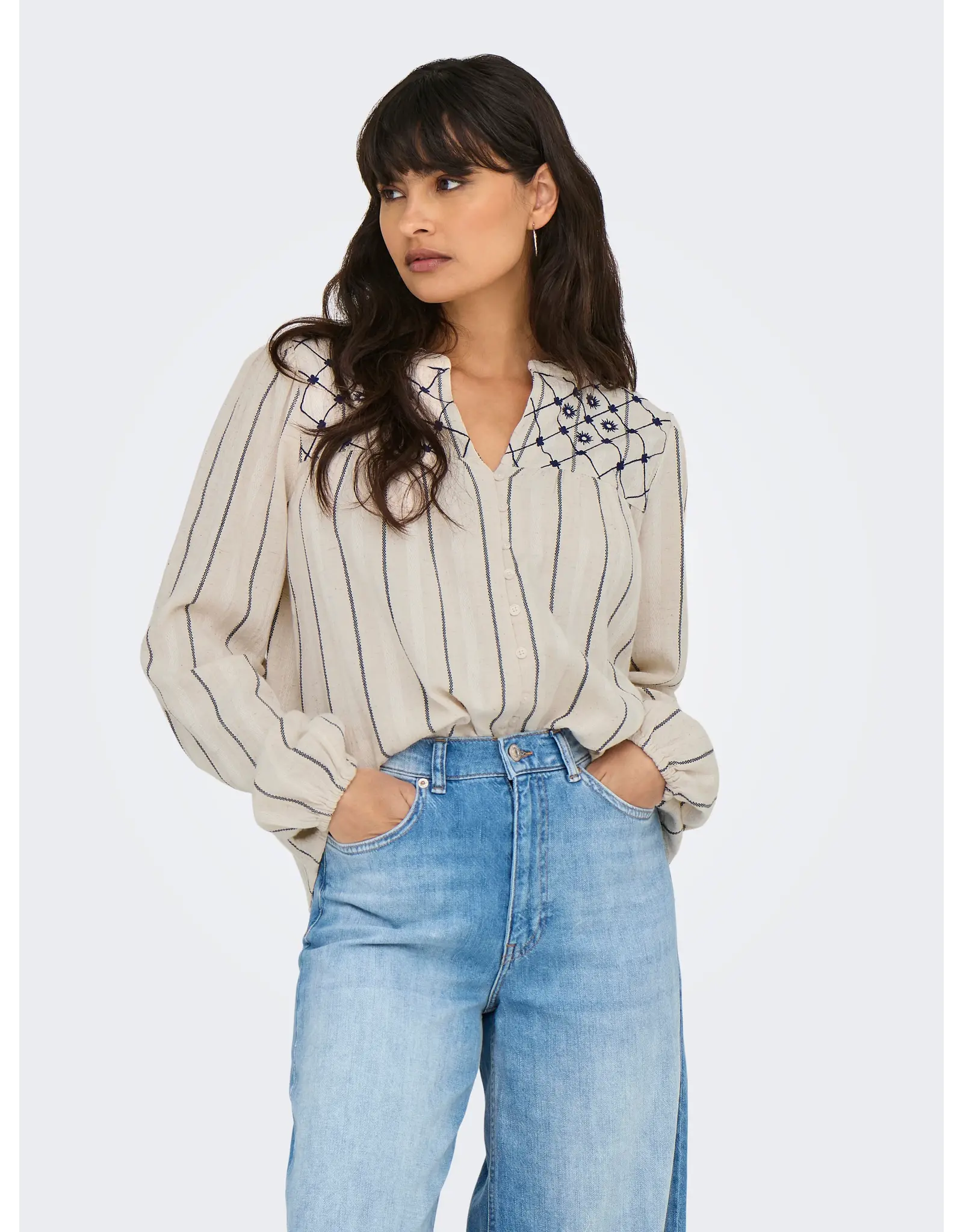 ONLY ONLY Eline blouse - Cement