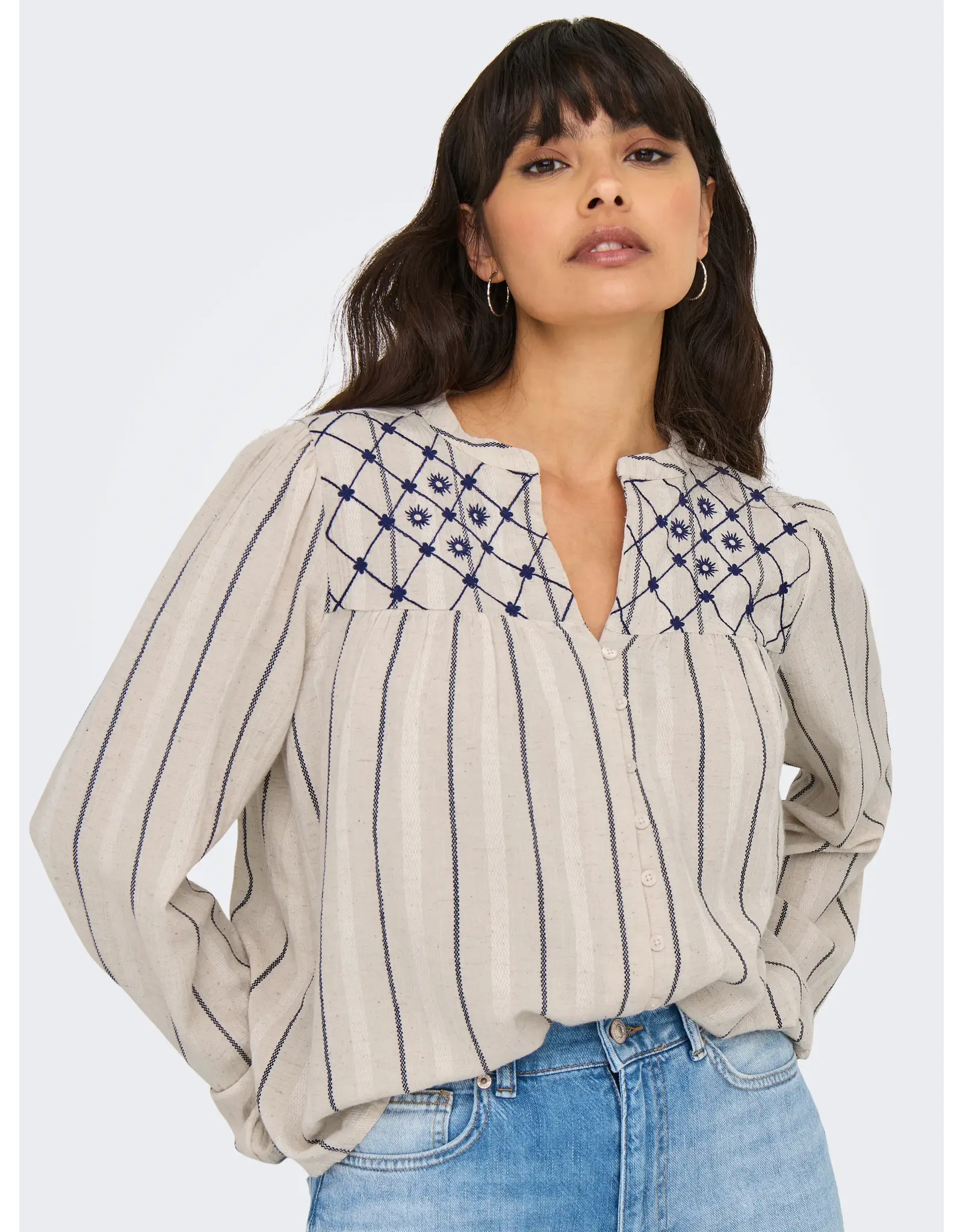 ONLY ONLY Eline blouse - Cement