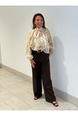 HEBBEZ Polka dot blouse Nina - Beige