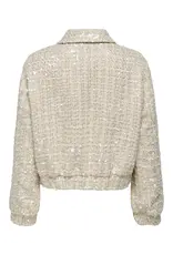 ONLY ONLY Signe pailletten boucle jack - Beige