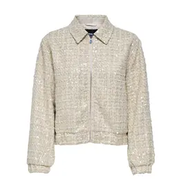 ONLY ONLY Signe pailletten boucle jack - Beige