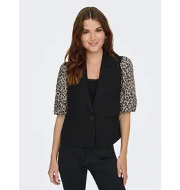 ONLY ONLY Mellie blazer met panterprint - Beige