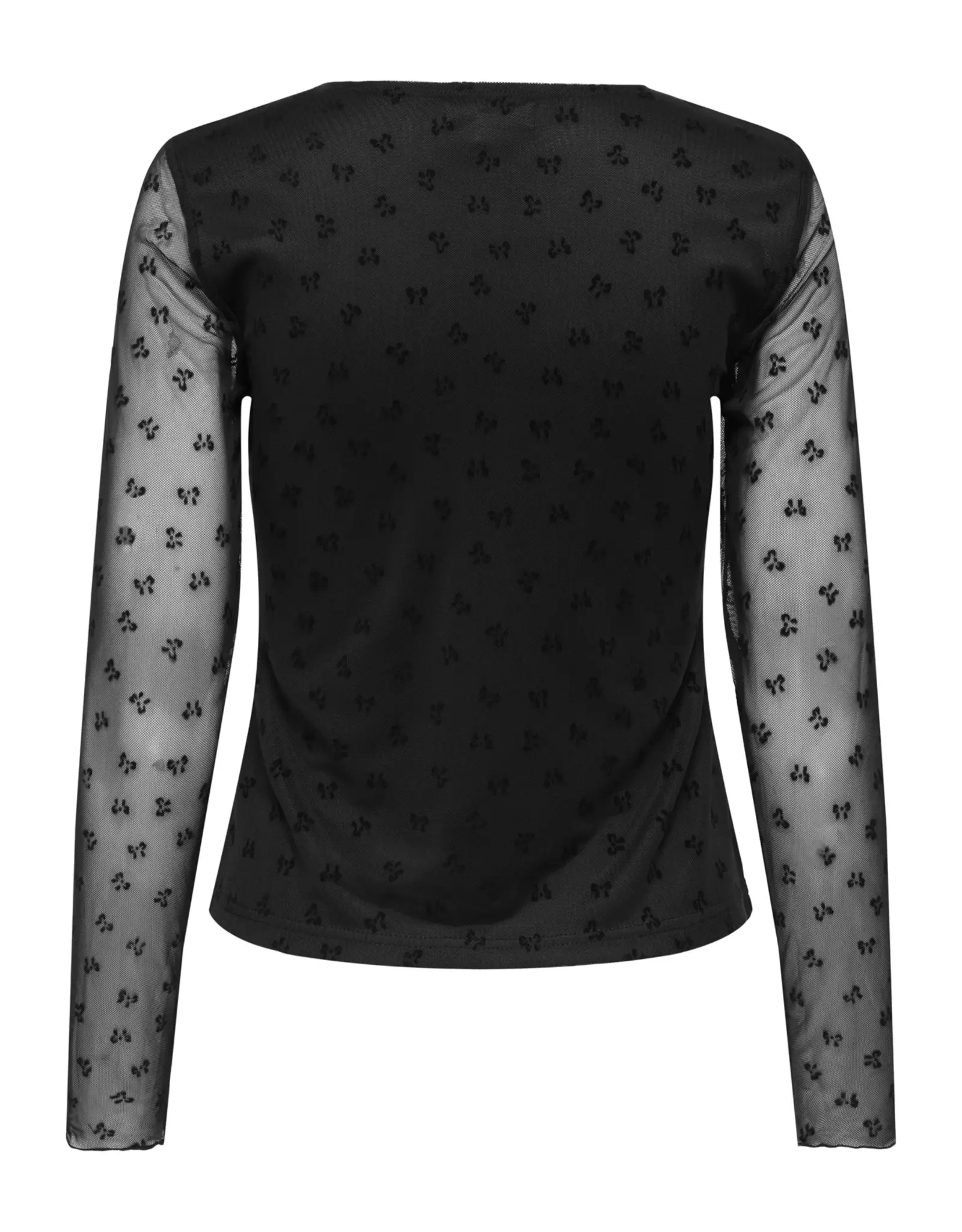 ONLY ONLY Siena mesh top - Zwart